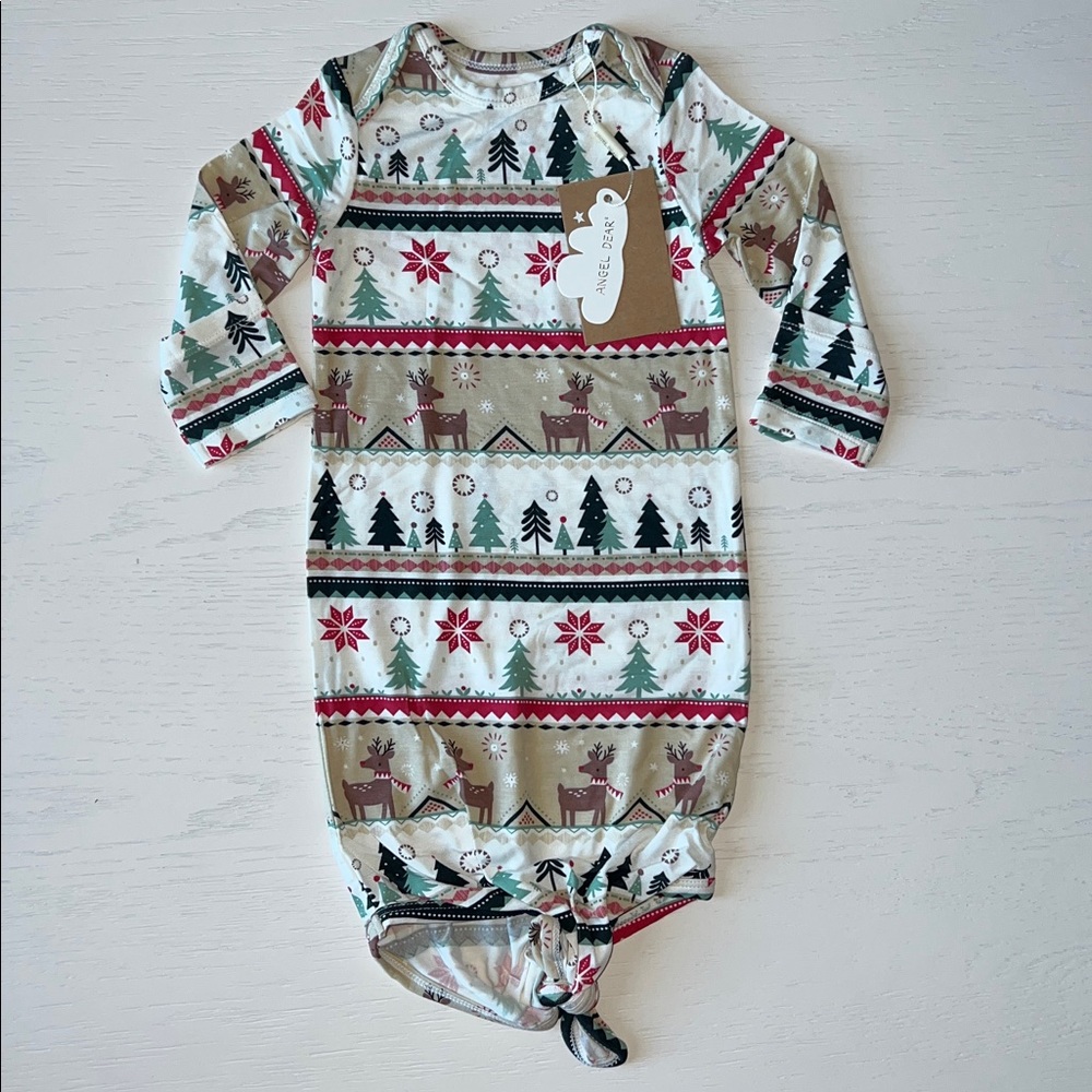🎄 Angel Dear Knotted Gown Reindeer Fair Isle 0-3 months